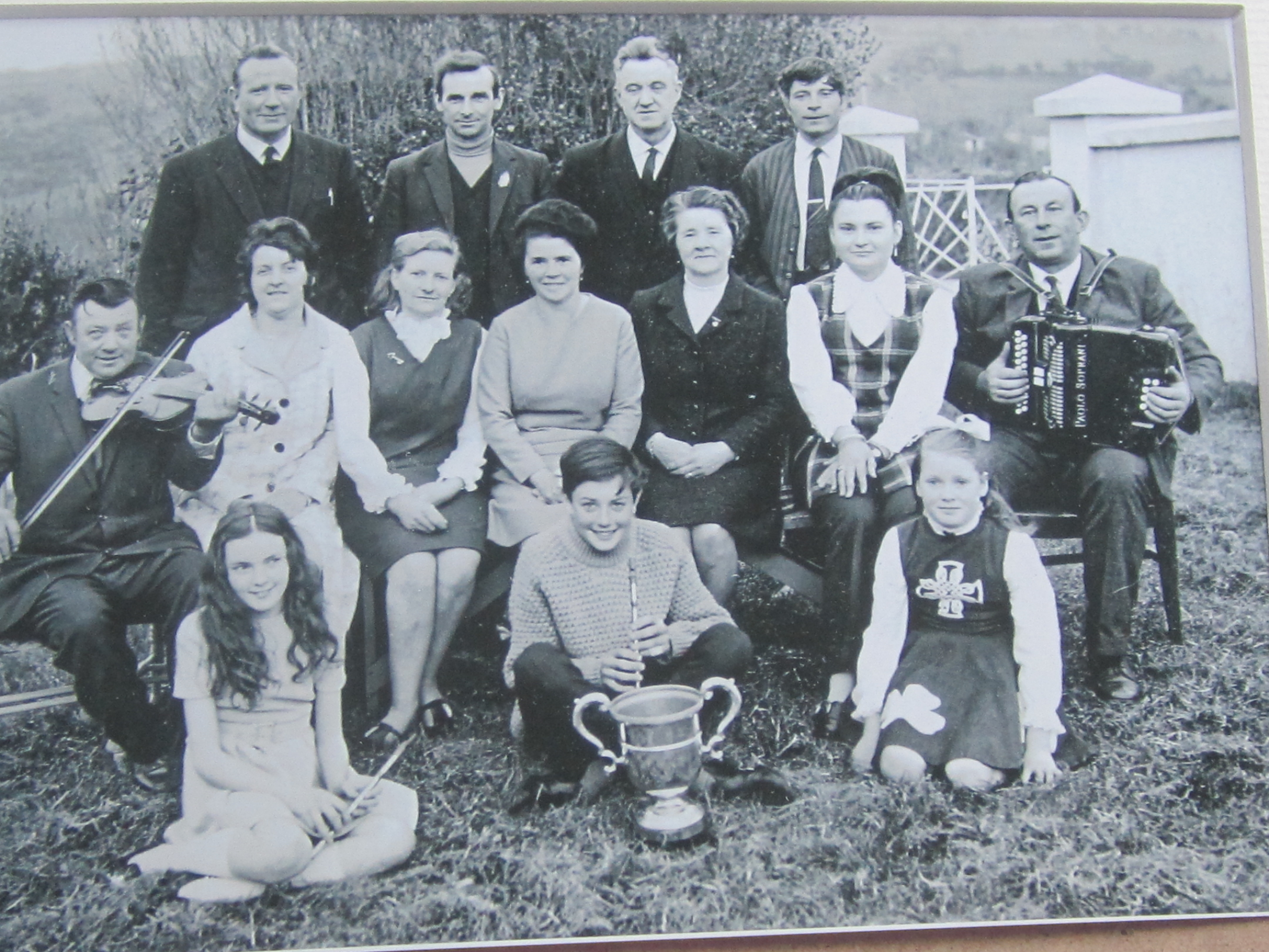 Members of the Annascaul–Camp branch of Comhaltas gathered at Camp Garda Station