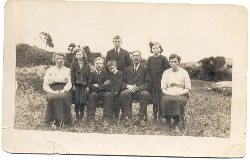 An old family group portrait from the O’Connor family archive