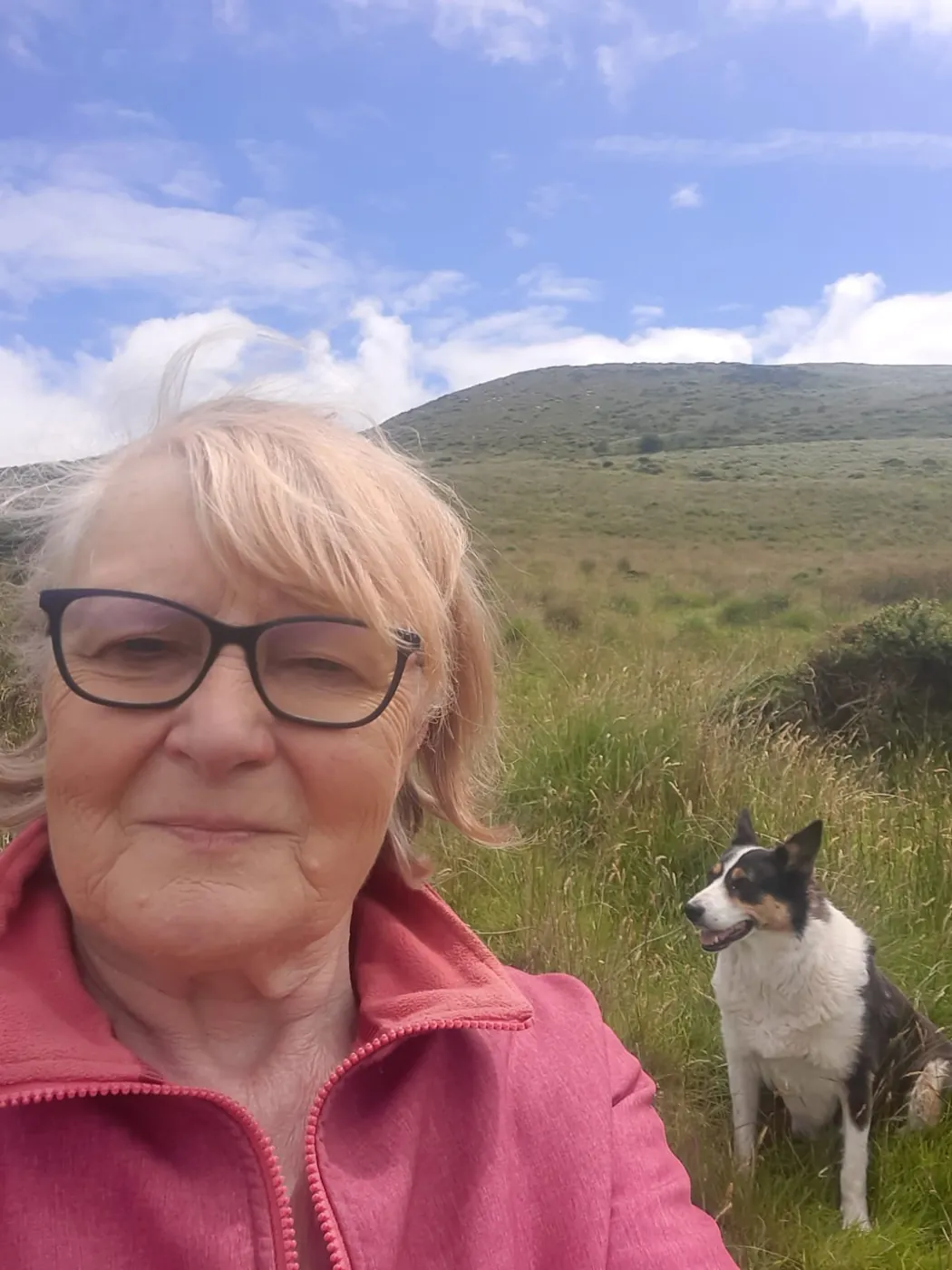 A woman with sheep on the farm